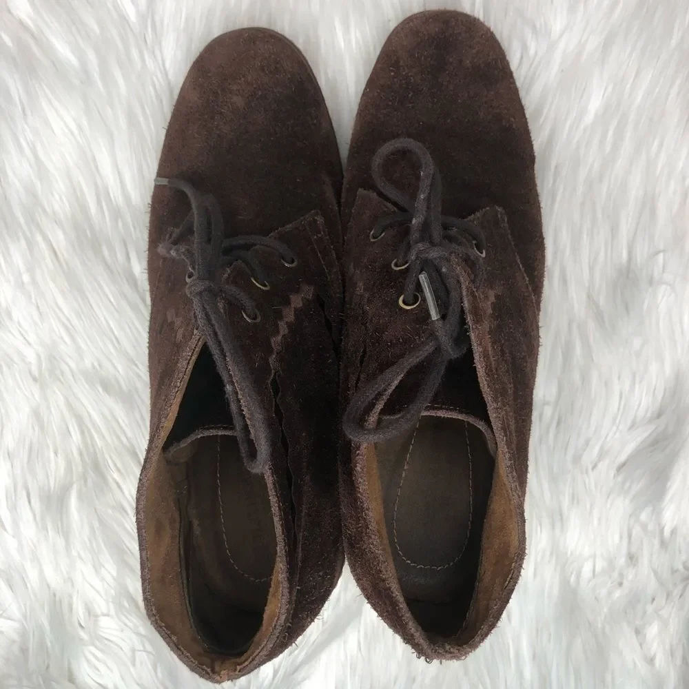 Naturalizer N5 Kaitlyn wedge heel booties sz 10